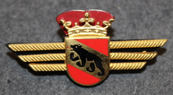 Chest badge ( Brustflügel ) Swiss Police. Bern
