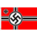 WW2 lippu: Reichskriegsflagge, 240x150cm, iso koko