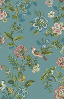 Tapetti 375062 Botanical Print, Sea blue, merensininen