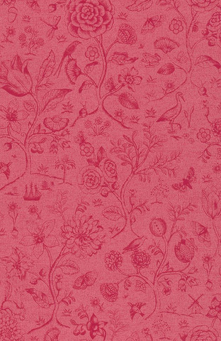 Tapetti 375013 Spring to life two tone Red pink, punainen