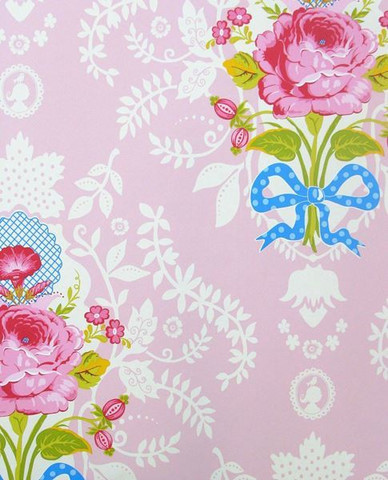 Tapetti 313003 Shabby Chic Pink, vaaleanpunainen