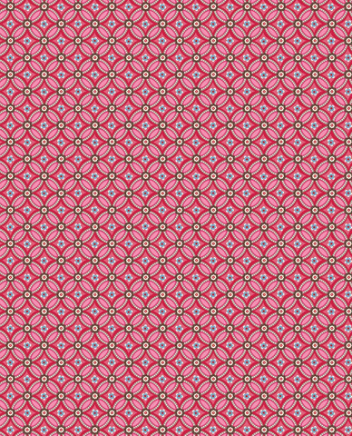 Tapetti 341022 Geometric Red, punainen