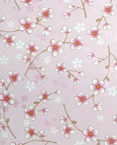 Tapetti 313023 Cherry Blossom Pink, vaaleanpunainen 1m