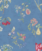 Tapetti 375025 Cherry Blue, sininen