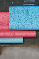 Tapetti 375012 Spring to life two tone Sea blue, merensininen