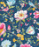Tapetti 341003 Chinese Garden Dark Blue, tummansininen