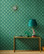 Tapetti 300152 Raindrops Green, vihreä