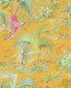 Tapetti 300143 Palm Scene Yellow, keltainen