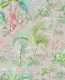 Tapetti 300142 Palm Scene Grey, harmaa