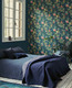 Tapetti 300116 Floris Blue, sininen