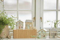 Talolyhty, pieni rantamaja beige 10cm