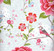 Tapetti 313012 Birds in Paradise White, valkoinen