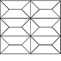 Tammi kasettikuvio (24 palaa) natur. Kuvion koko 340 x 300 mm