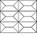 Tammi kasettikuvio (24 palaa) natur. Kuvion koko 340 x 300 mm