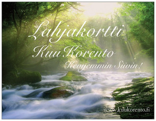 KuuKorennon lahjakortti 40€ (kirjeitse)