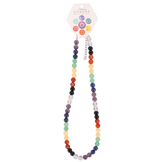 Kaulakoru 'Chakra' pyöreillä helmillä (8mm) 45cm
