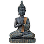 'Praying Buddha' antiikkivärit 15*10*23cm