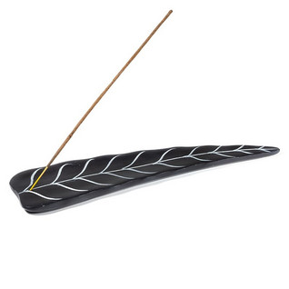 Suitsukealusta kiveä 'Lehti' 6,5*25cm