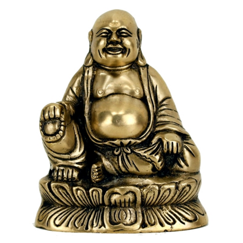Naurava Buddhapatsas 'Maitreya' messinki 13cm