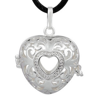 Bola Enkelikellokoru hopea 'Silver Heart 2' (18mm)