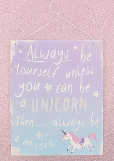 Metallikyltti 'Always Be Yourself' 24*19cm