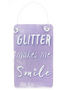 Minikyltti metalli 'Glitter' 5*11cm