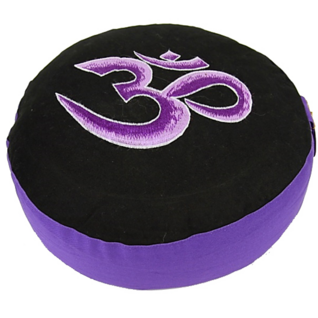 Meditaatiotyyny musta-violetti 'Ohm' 33*17cm