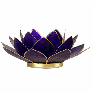 Lotus tuikkulyhty Violetti kultareunuksin