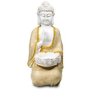 Buddhapatsas / kynttiläpidike 'Peace Buddha' 20*16*33cm