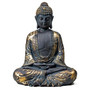 Patsas 'Meditation Mudra Buddha' antiikkisini 19*12*24cm