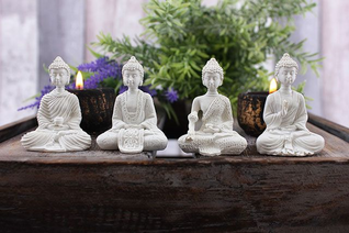 Minibuddha valkoinen 55mm