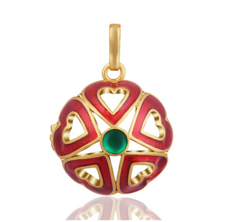 Bola Enkelikellokoru kulta 'Red Heart' (20mm)
