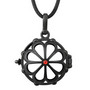 Bola Enkelikellokoru asemetalli 'Red Crystal Flower' (20mm)