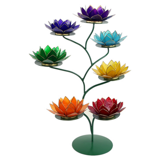 Teline Lotus tuikkulyhdyille Vihreä 49*32cm
