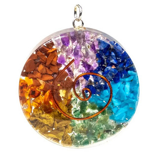 Kaulakoru orgoniitti 'Chakra Round' 40mm