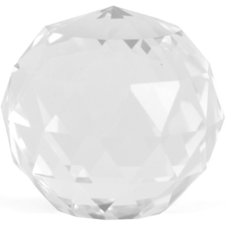 Kristallipallo 'Kirkas Fasettihiottu' tasapohjainen 40mm