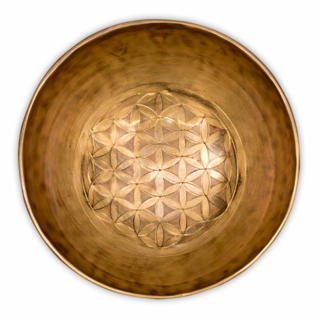 Tiibetiläinen äänimalja 'Flower of Life Healing Bowl' Ø20-21cm/1050-1200g