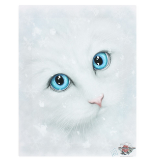 Canvastaulu 'Small Winter Cat'