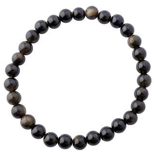 Rannekoru Obsidiaani 'Gold Sheen' (Helmi 6mm)