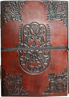 Muistikirja nahkakantinen 'Fatima' 7,5*10 cm
