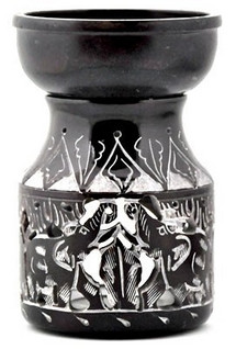 Tuoksulyhty kivinen 'Mustat Norsut' 11cm