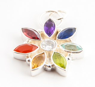 Riipus 'Chakra Star' (925 hopea) 23mm