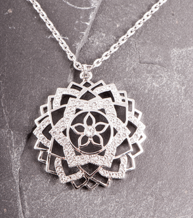 Kaulakoru 'Kruunuchakra' swarovskikristalli 40mm/75cm