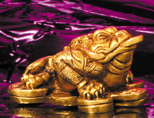 Feng shui Onneatuova kolmijalkainen sammakko messinki 50*65*35mm