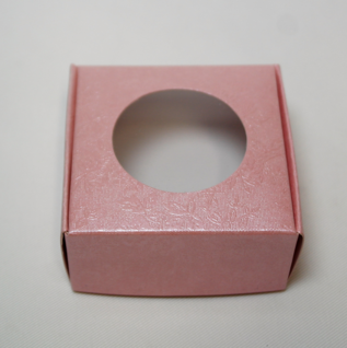 Lahjarasia pahvinen pinkki 65*65*30mm