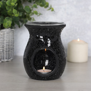 Tuoksulyhty 'Black Crackle' 14*11cm