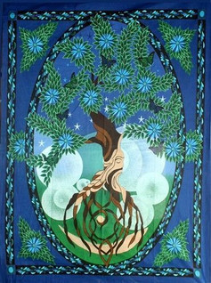 Seinävaate 'Tree of Life Man' 147*208cm