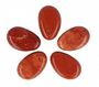 Riipus Punainen jaspis 'Warm Red Drilled' 20*30mm