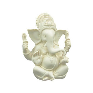 Patsas Ganesh valkoinen 11*8cm