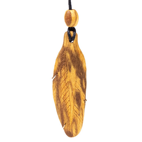 Kaulakoru Palo Santo / Pyhä Puu 'Feather 6cm'